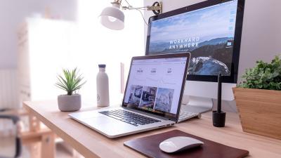 Computer and desk